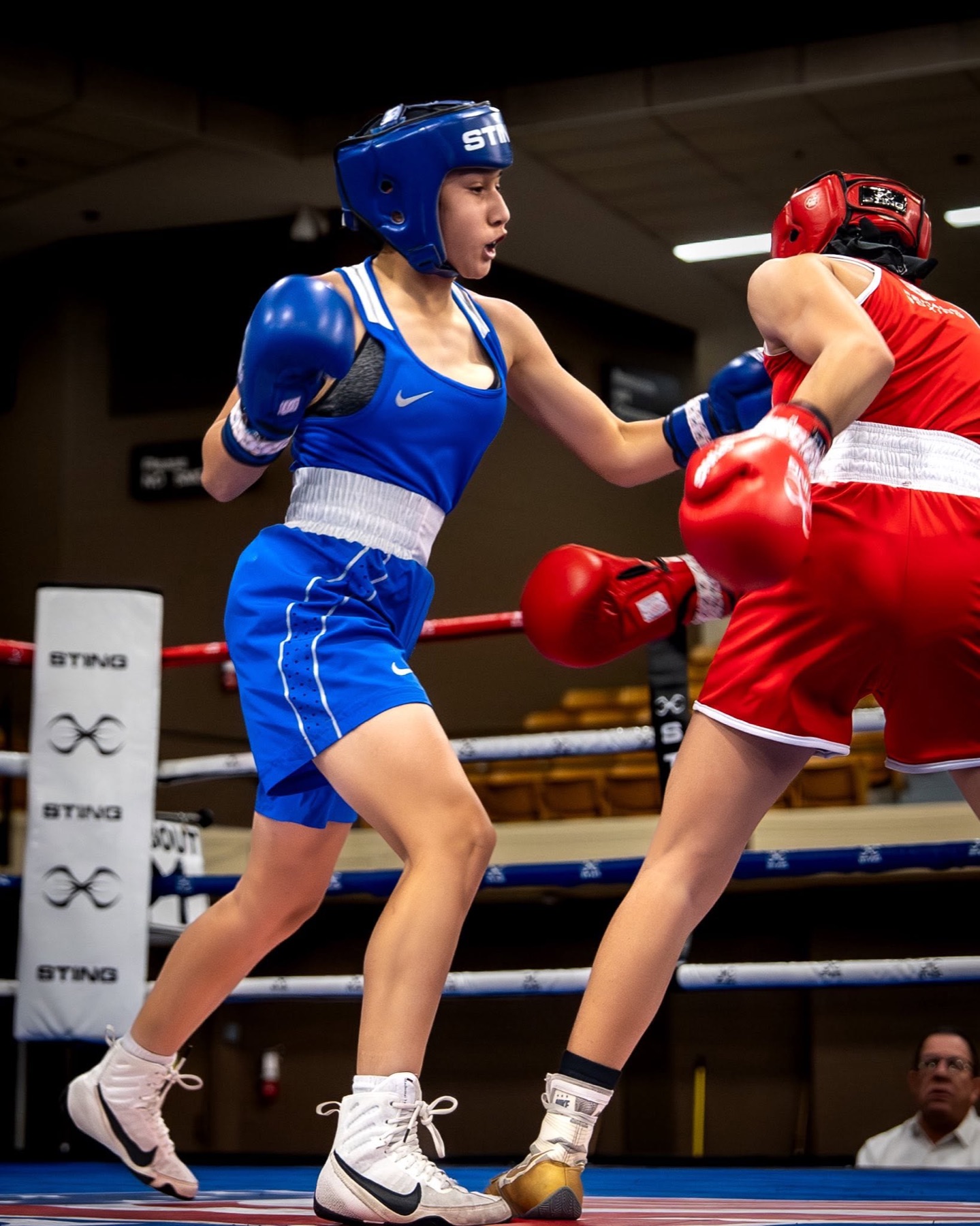 AM Pro Charities athletes sparring in the ring